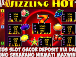 Situs Slot Gacor Deposit Dana Gabung Sekarang Juga Nikmati Maxwin Bermain Game Sizzling Hot